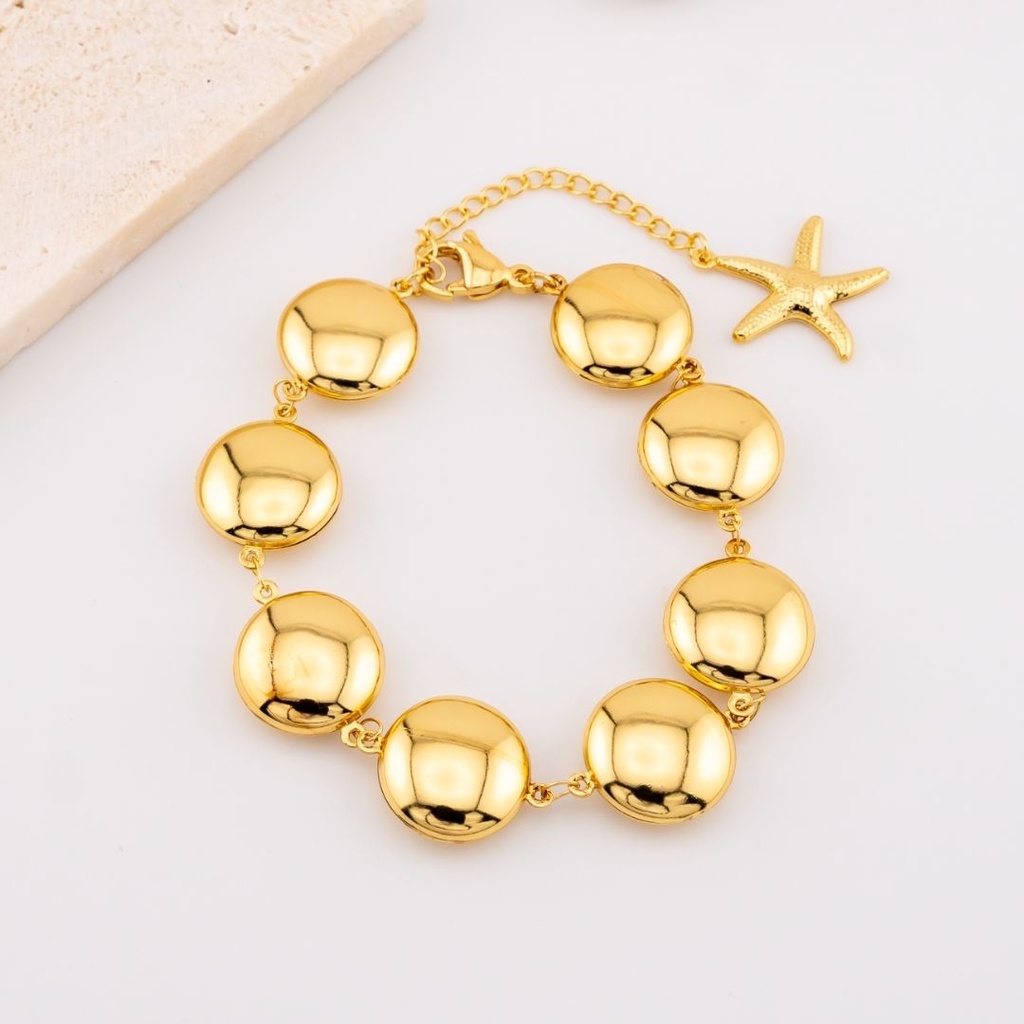 Pulsera concha en acero inoxidable
