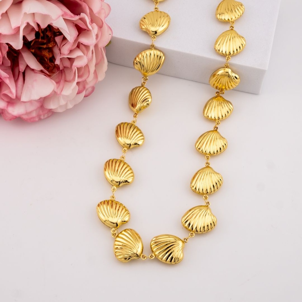 Collar de almejas en acero inoxidable