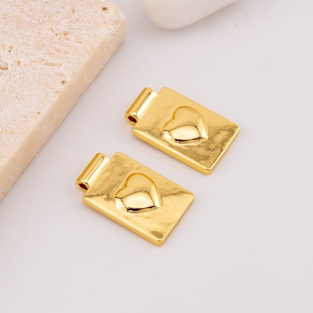  Dije tipo medalla baño 18k