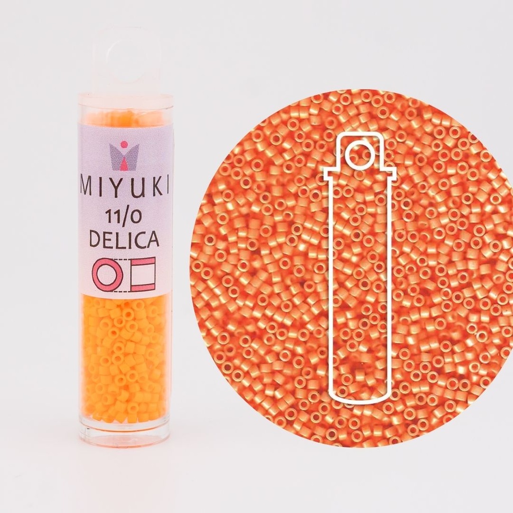 MIYUKI delica 11/0 MANDARINA OPACO 7.2 gr