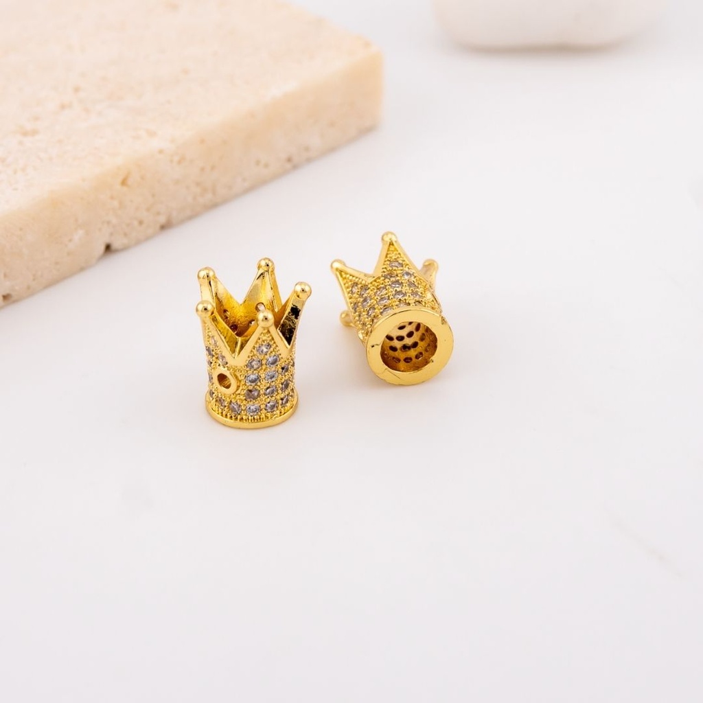 Separador corona con micropave y baño 18k