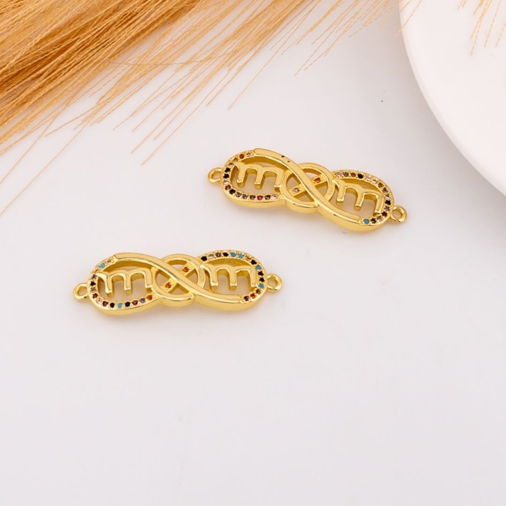 Enlace MOM con zirconias baño 18k