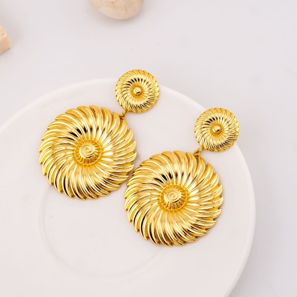 Aretes colgantes en acero inoxidable