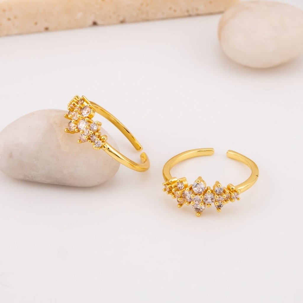 Anillo Ajustable  baño 18k