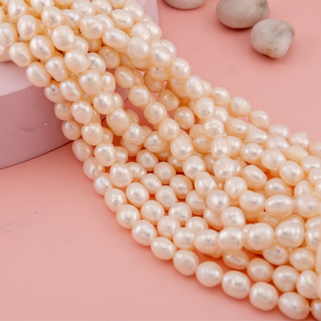 Perla natural AAA 8 mm rice nuggets 