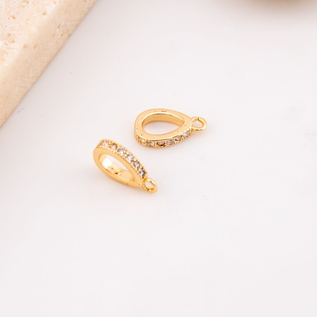 Porta Dije  con micropave baño 18k