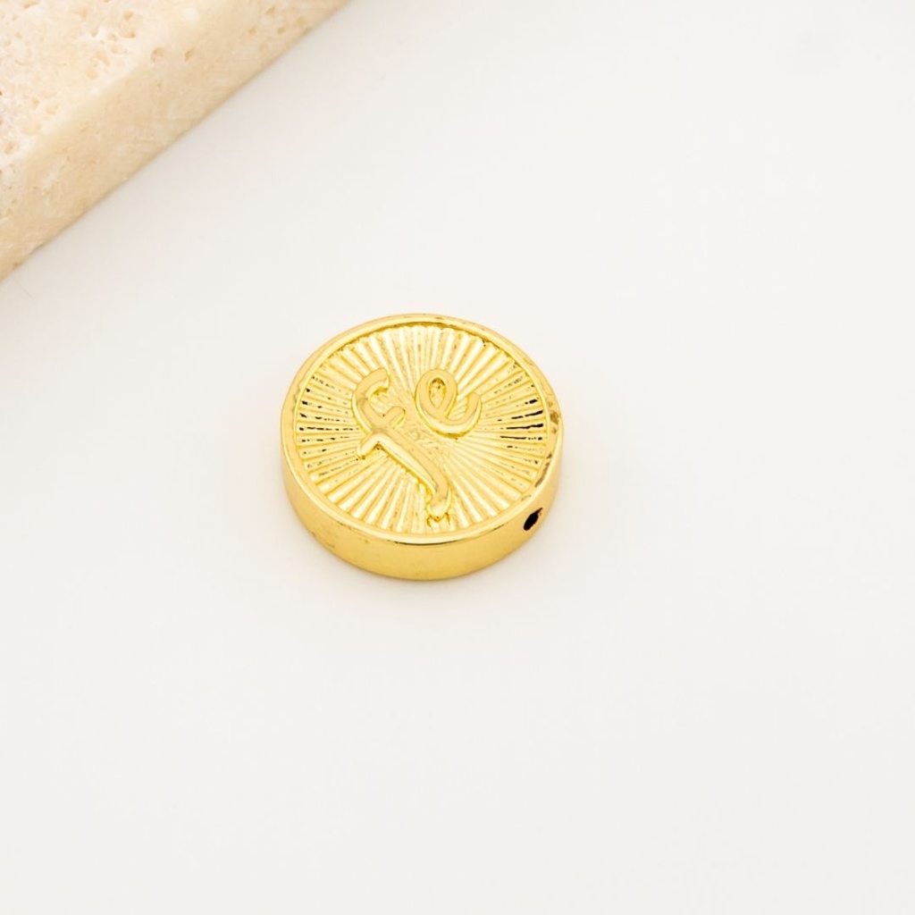 Separador redondo FE religioso baño 18k  -15 mm