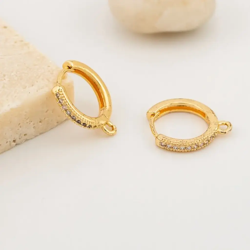 Patentes con zirconias en micropave baño 18k