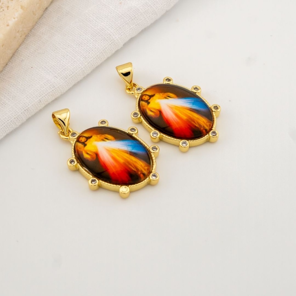 Dije religioso baño 18k