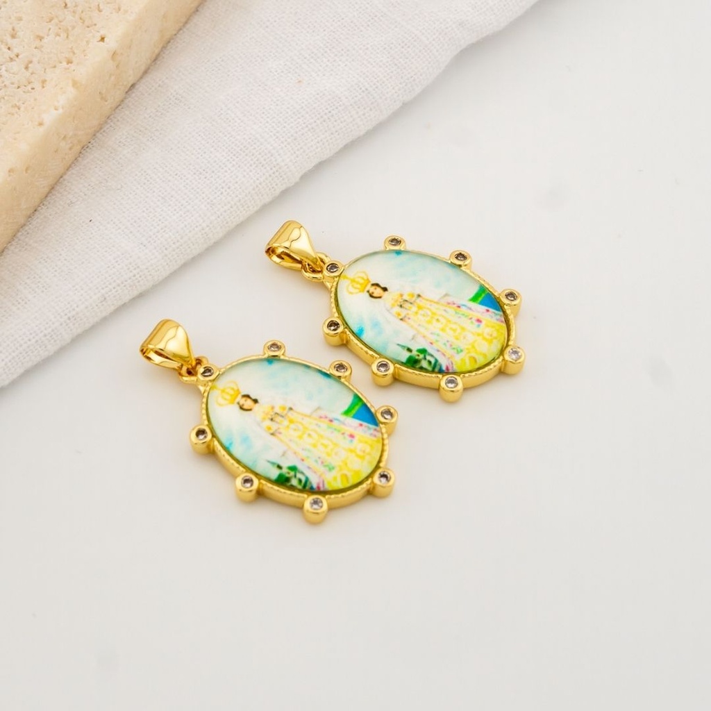 Dije religioso baño 18k