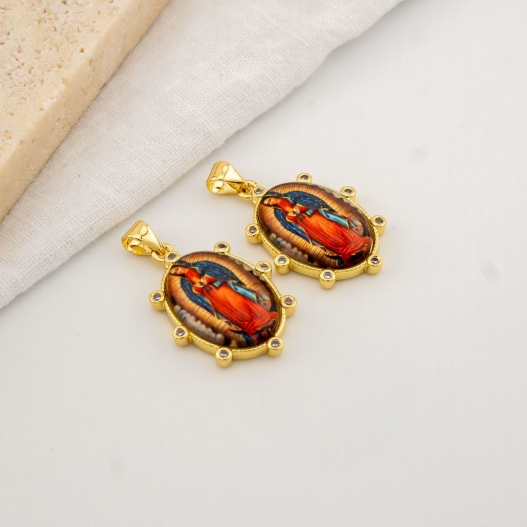 Dije religioso baño 18k