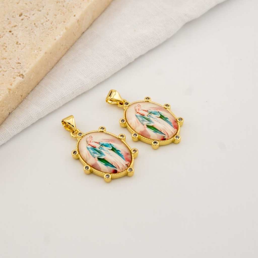 Dije religioso baño 18k