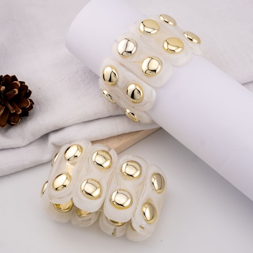 Pulsera elastica  baño 18k