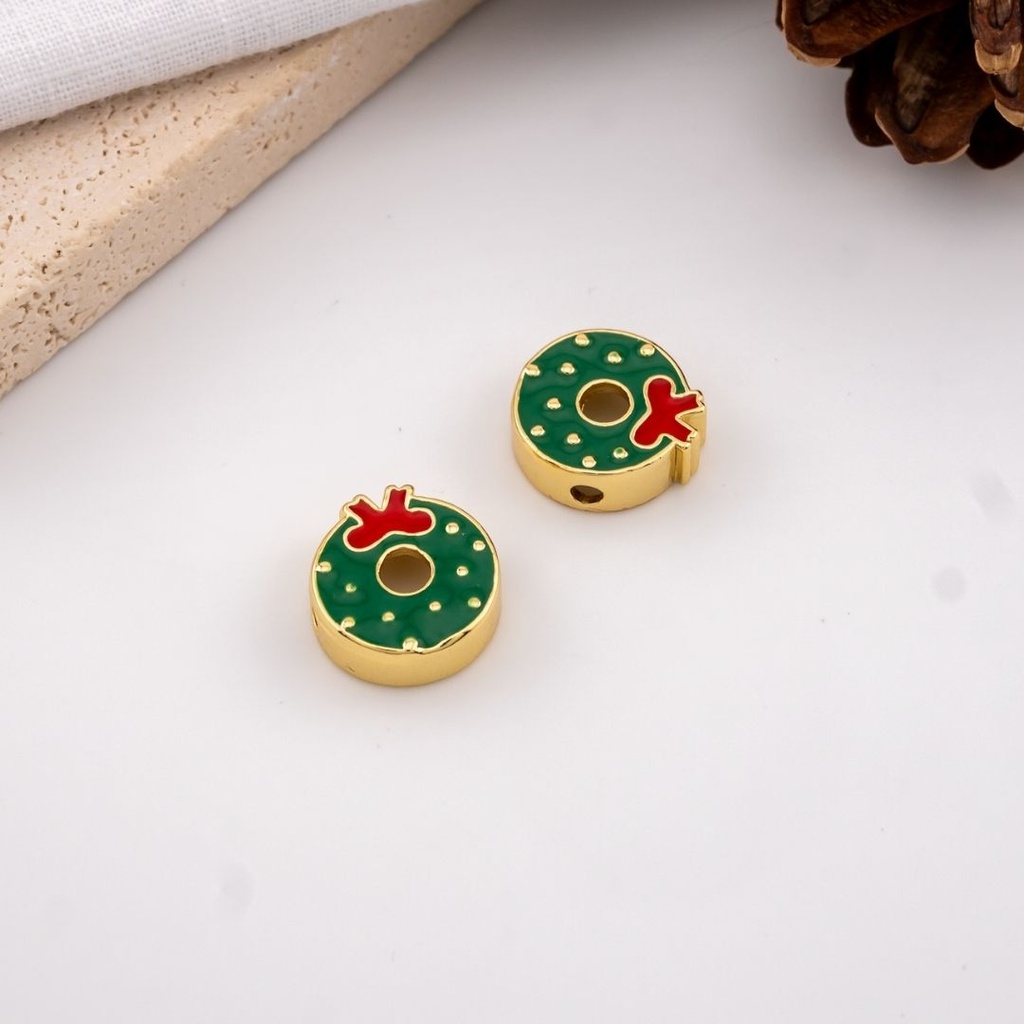 Separador navideño esmaltado baño 18k