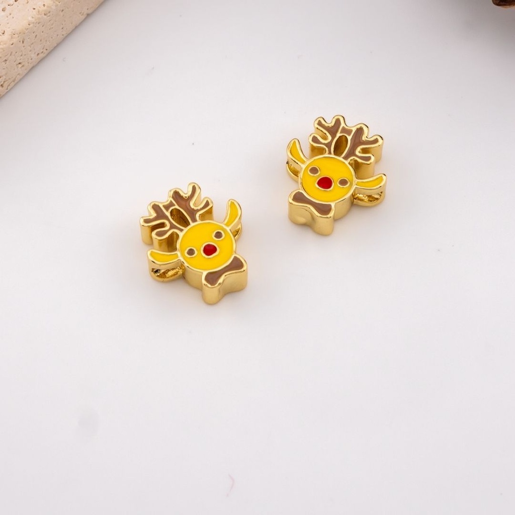 Separador  navideño reno  baño 18k