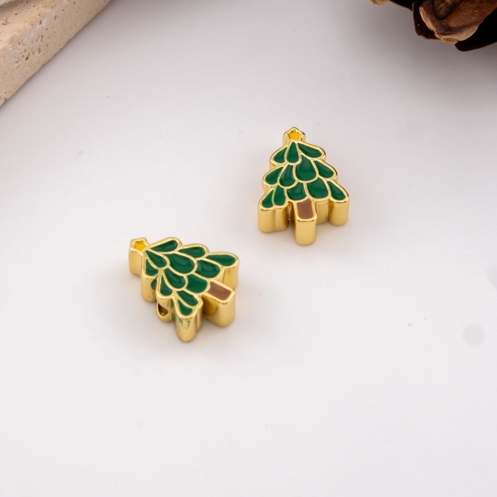 Separador navideño arbol  baño 18k