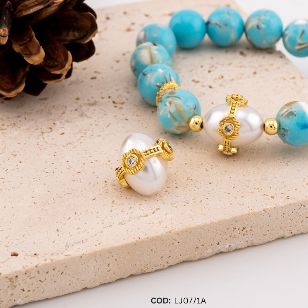 Separador de perla shell con zirconias