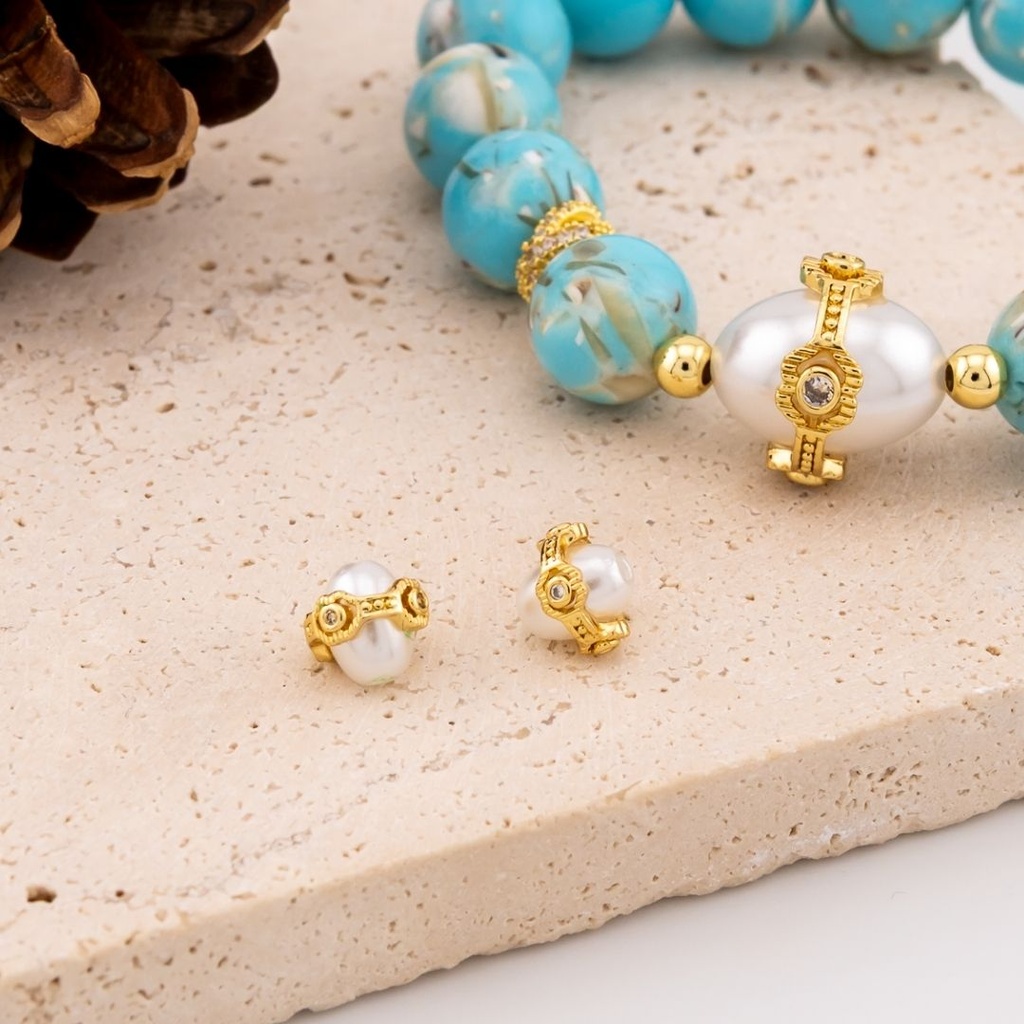 Separador de perla shell con zirconias