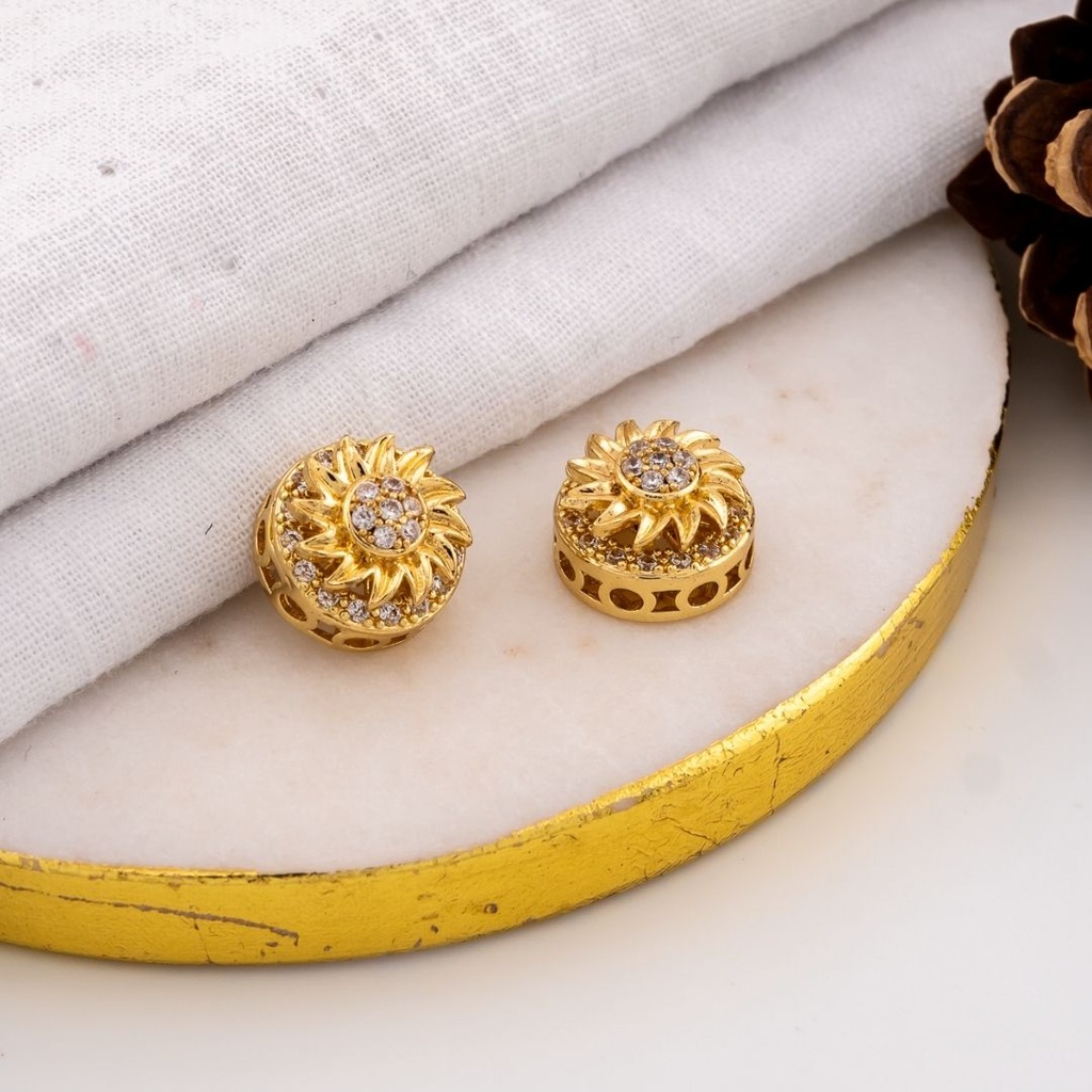 Separador giratorio de flor con zirconias