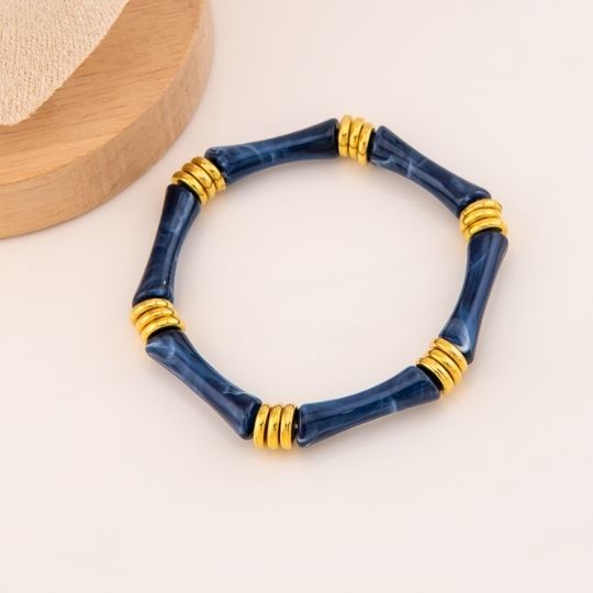 Pulsera elastica baño 18k