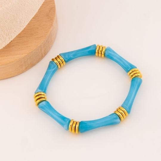 Pulsera elastica baño 18k