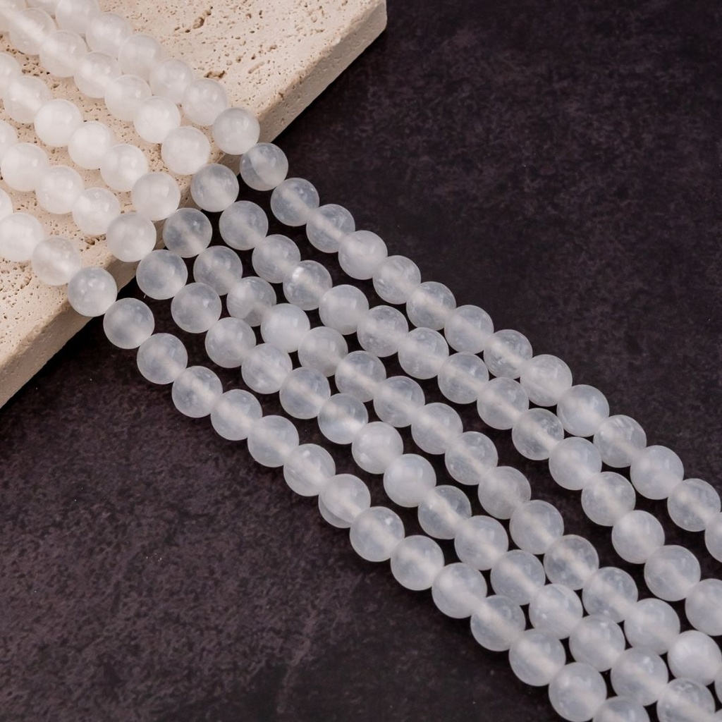 Ojo de Gato Blanco 8MM 