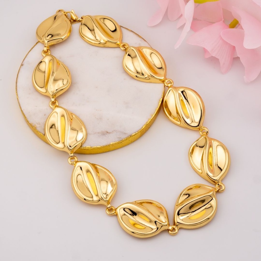 Collar CHUNKY solido baño 18k