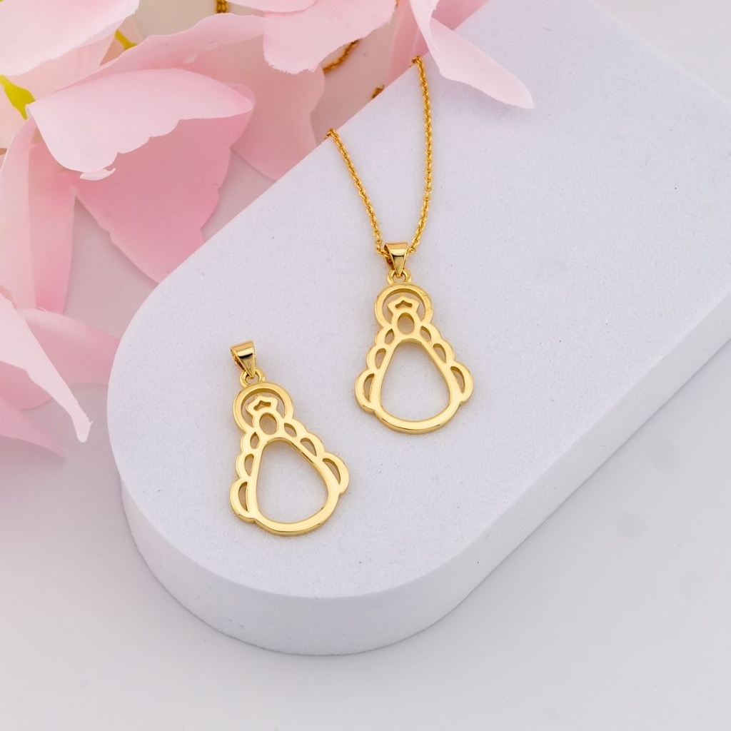 Dije VIRGEN baño 18k