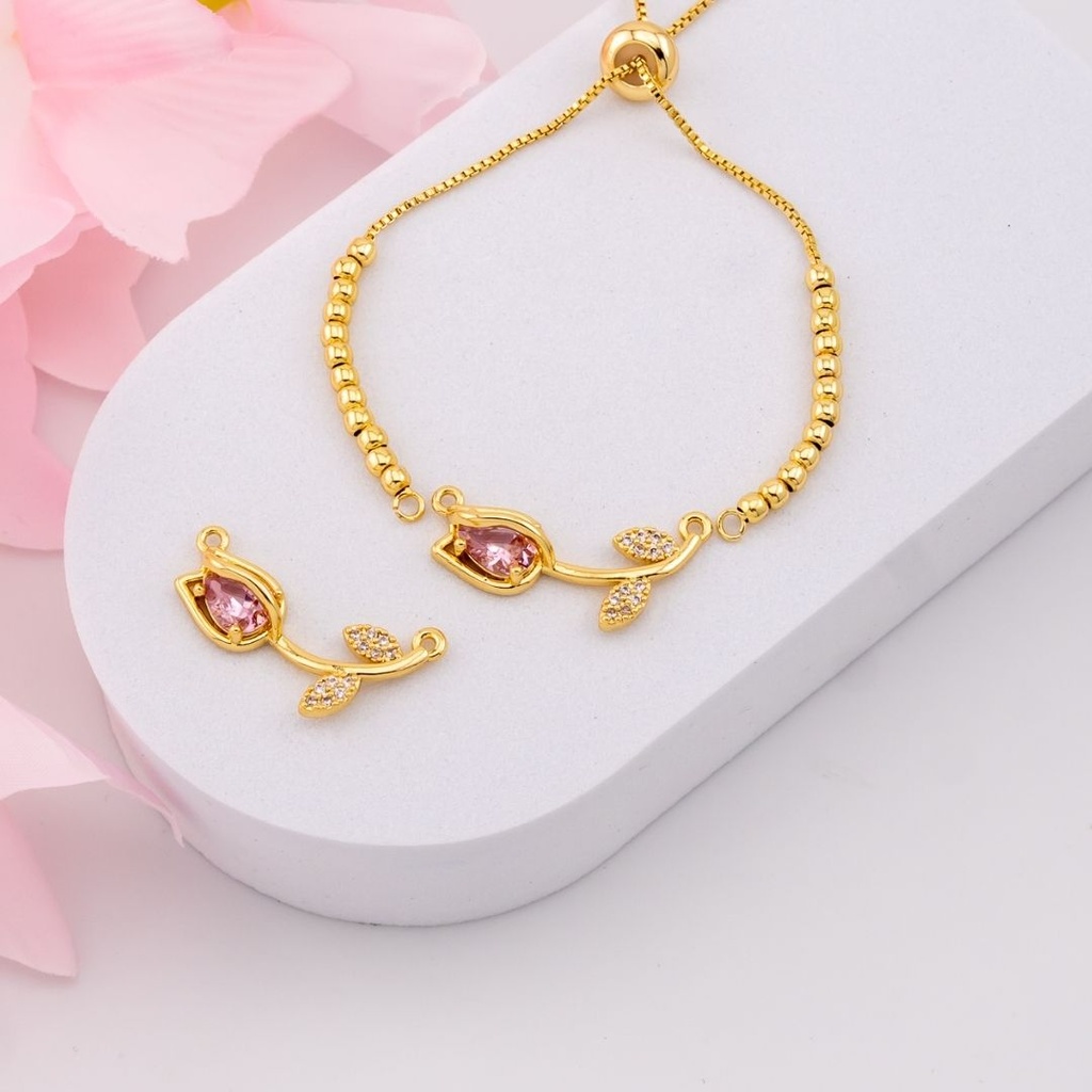 Enlace tulipan baño 18k