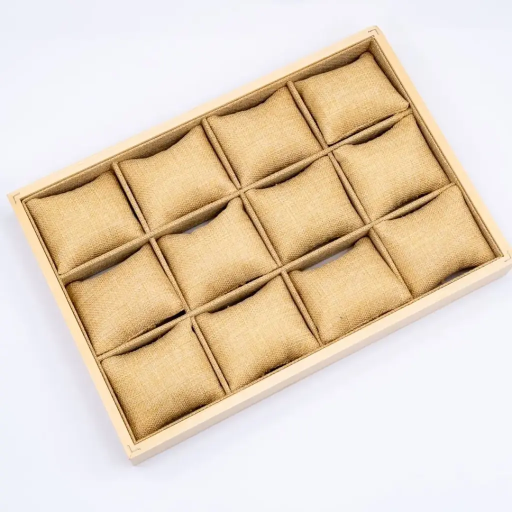 Exhibidor para 12 pulseras en madera 28x23 cm