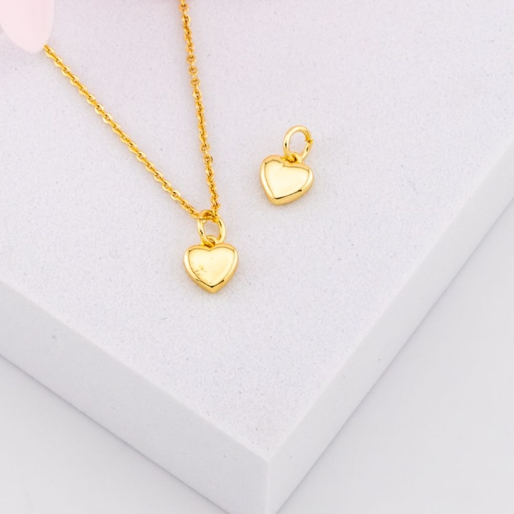 Dije corazon baño 18k