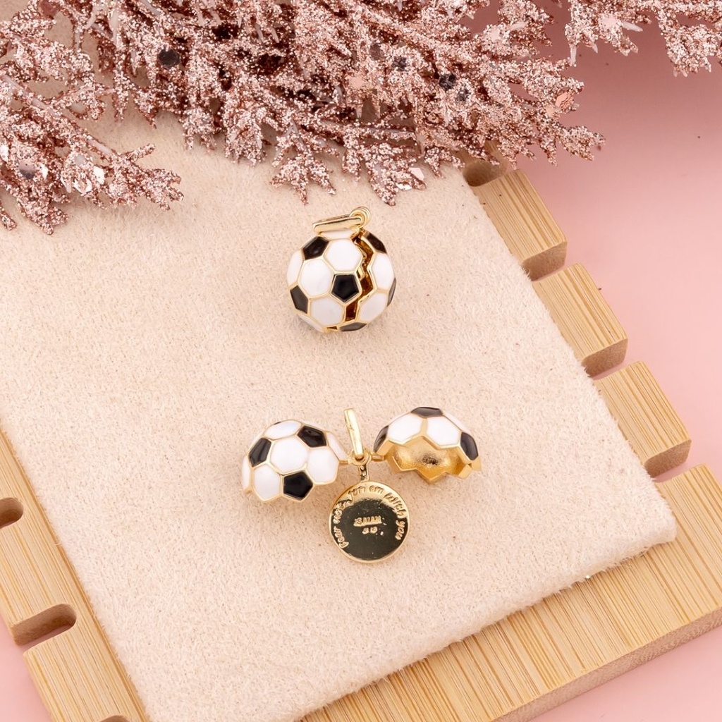 Dije de balon con mensaje oculto baño 18k