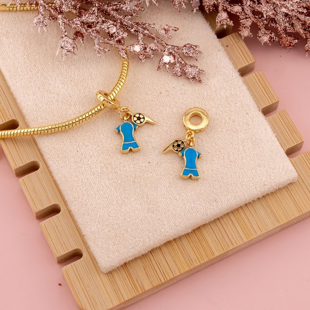 Charm futbol baño 18k