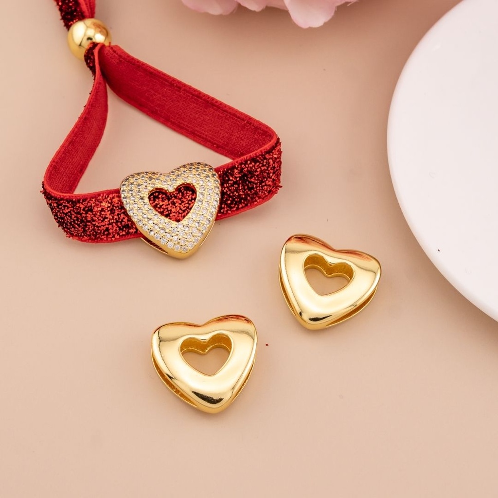 Separador de corazon chunky baño 18k