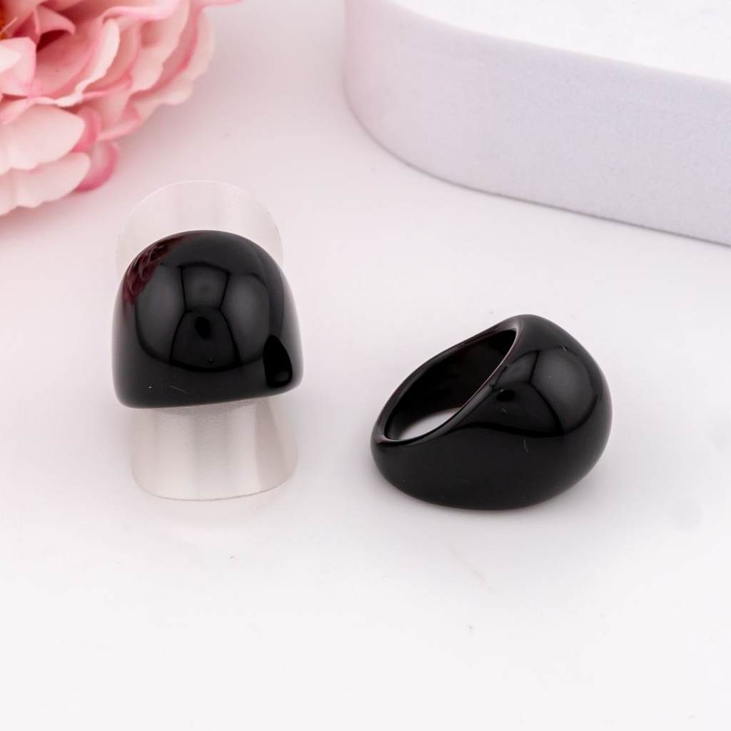 Anillo acrilico negro