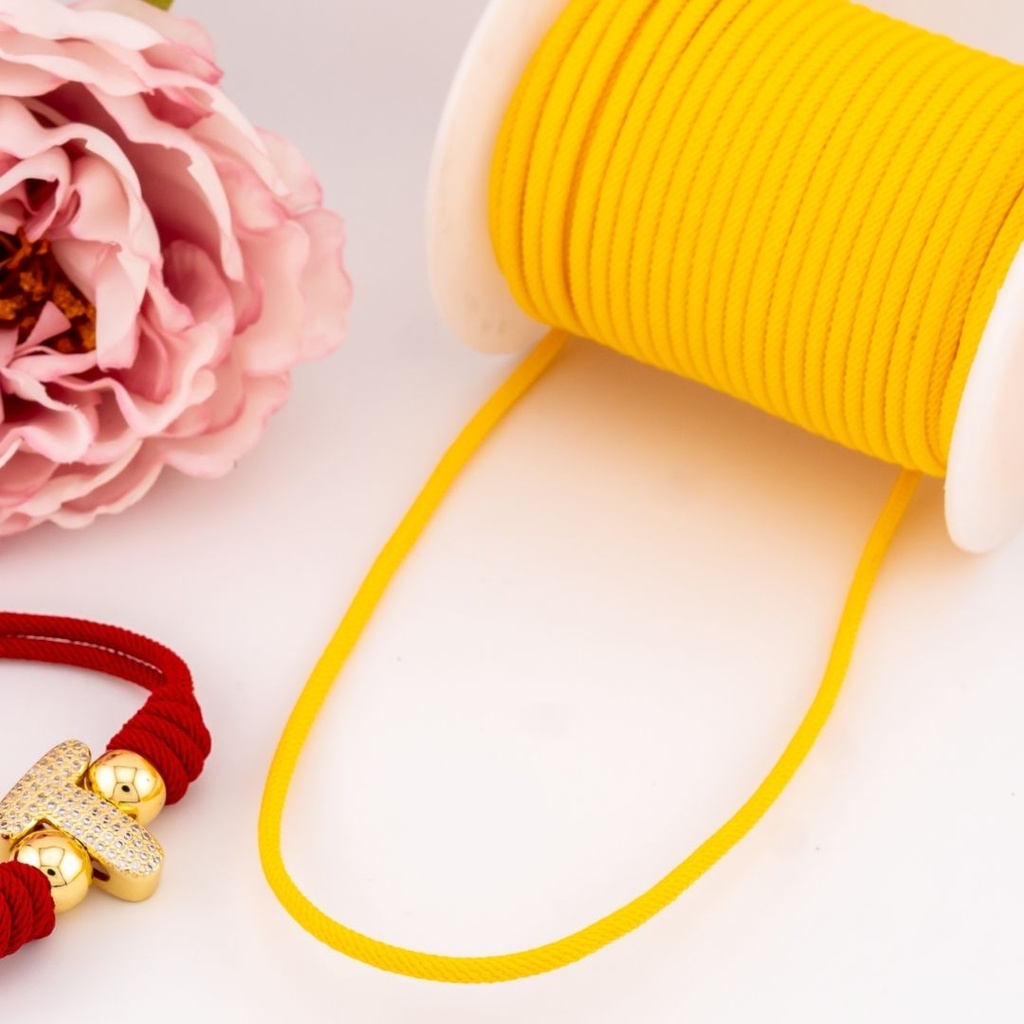 Hilo PARACORD por yarda 3mm color amarillo