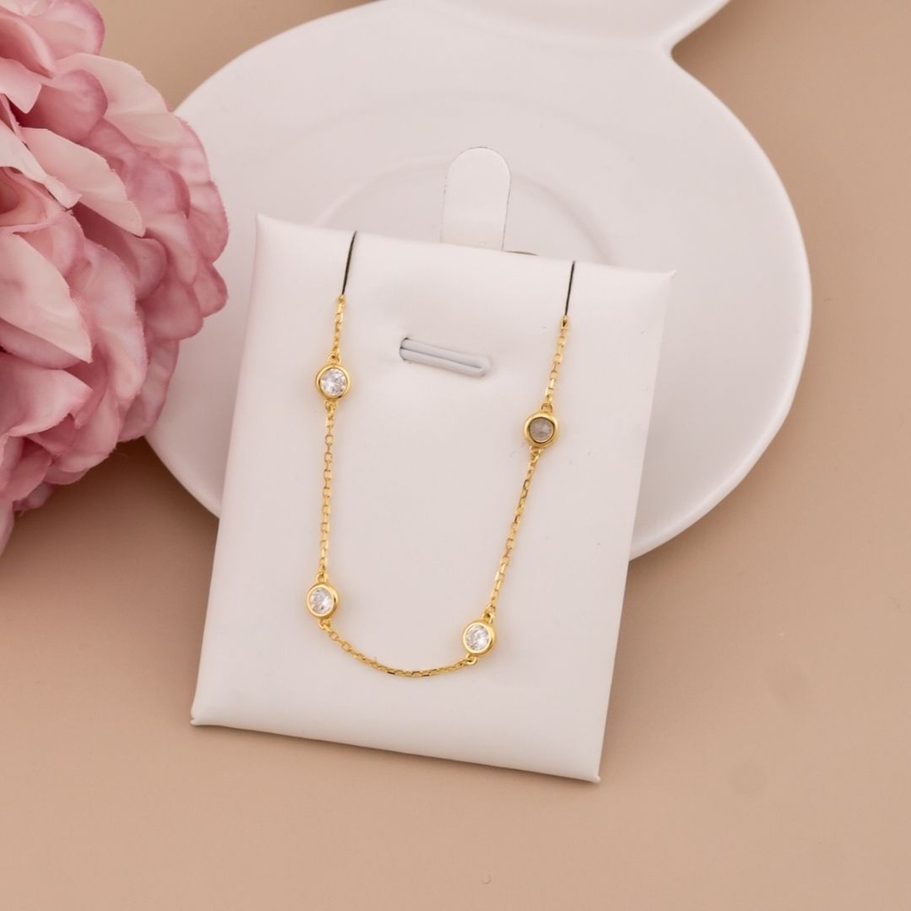 Cadena con zirconias plata 925