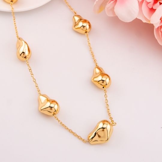 Collar solido baño 18k