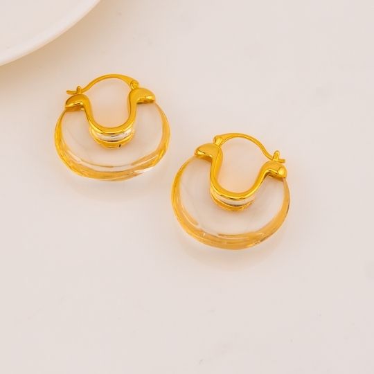 Argollas de resina baño 18k