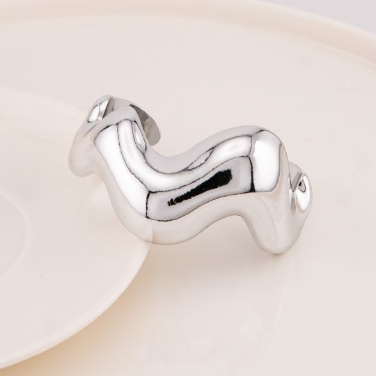 Brazalete wave acrilico baño 18k