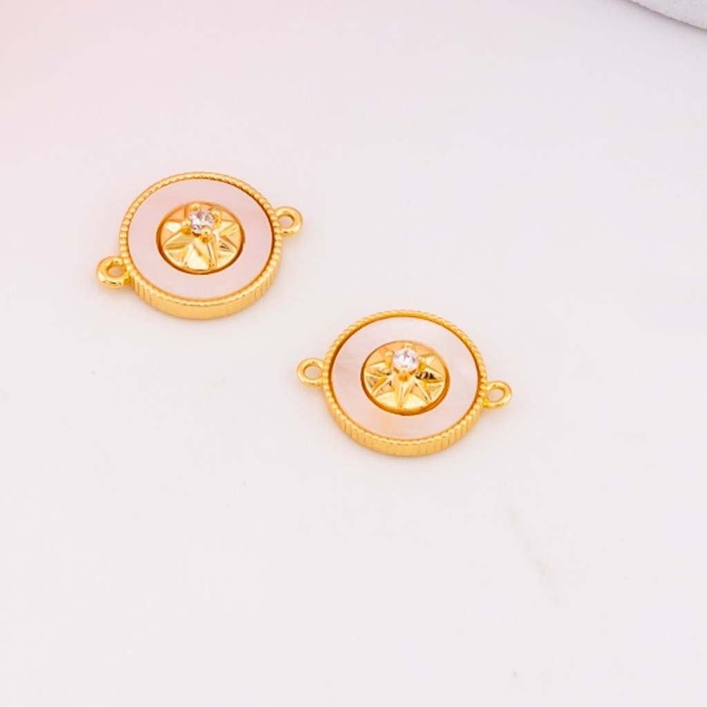 Enlace madre perla baño 18k