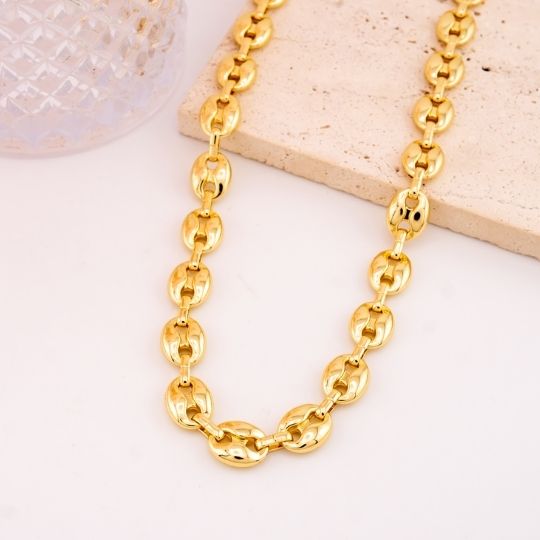 Collar chunky baño 18k