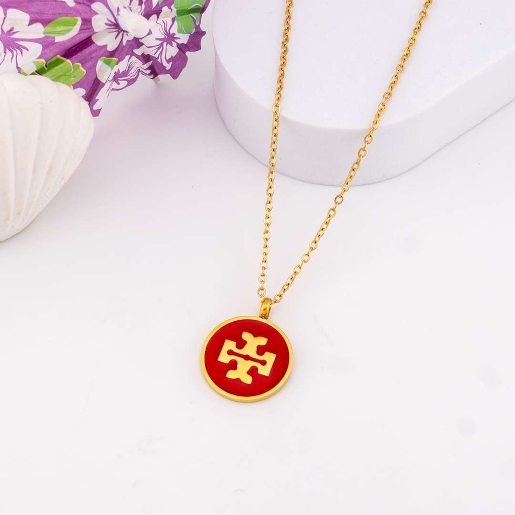 Cadena acero inoxidable rojo