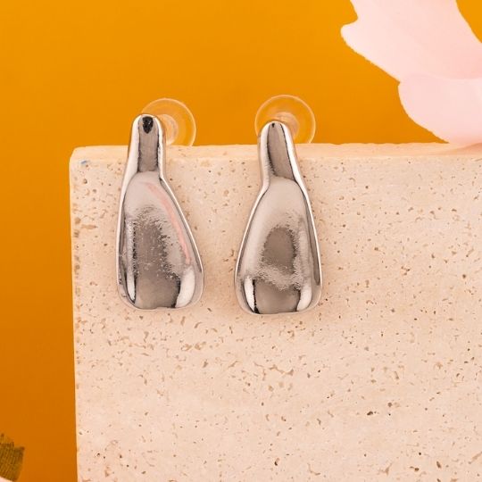 Aretes solidos baño 18k