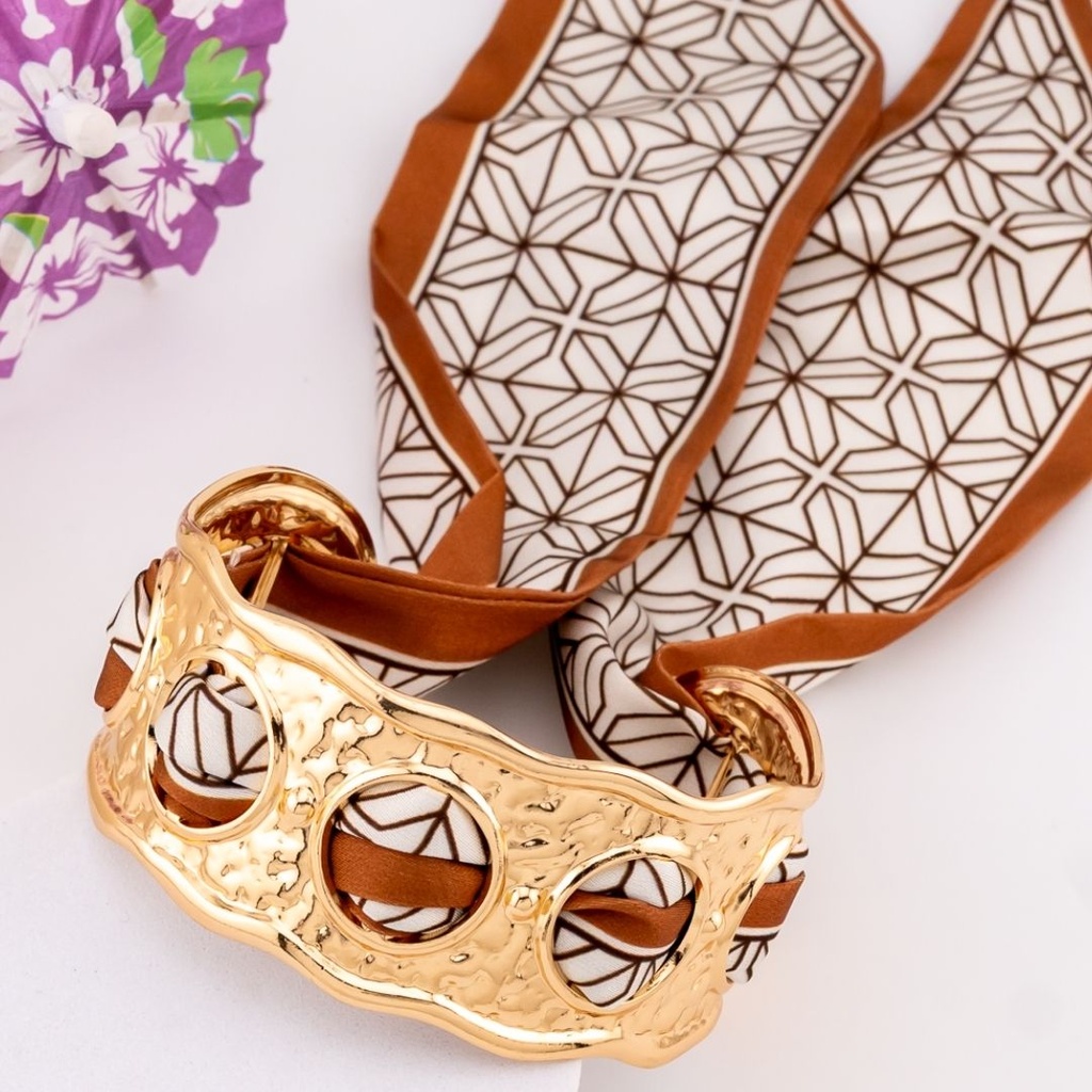 Brazalete decorado acero inoxidable