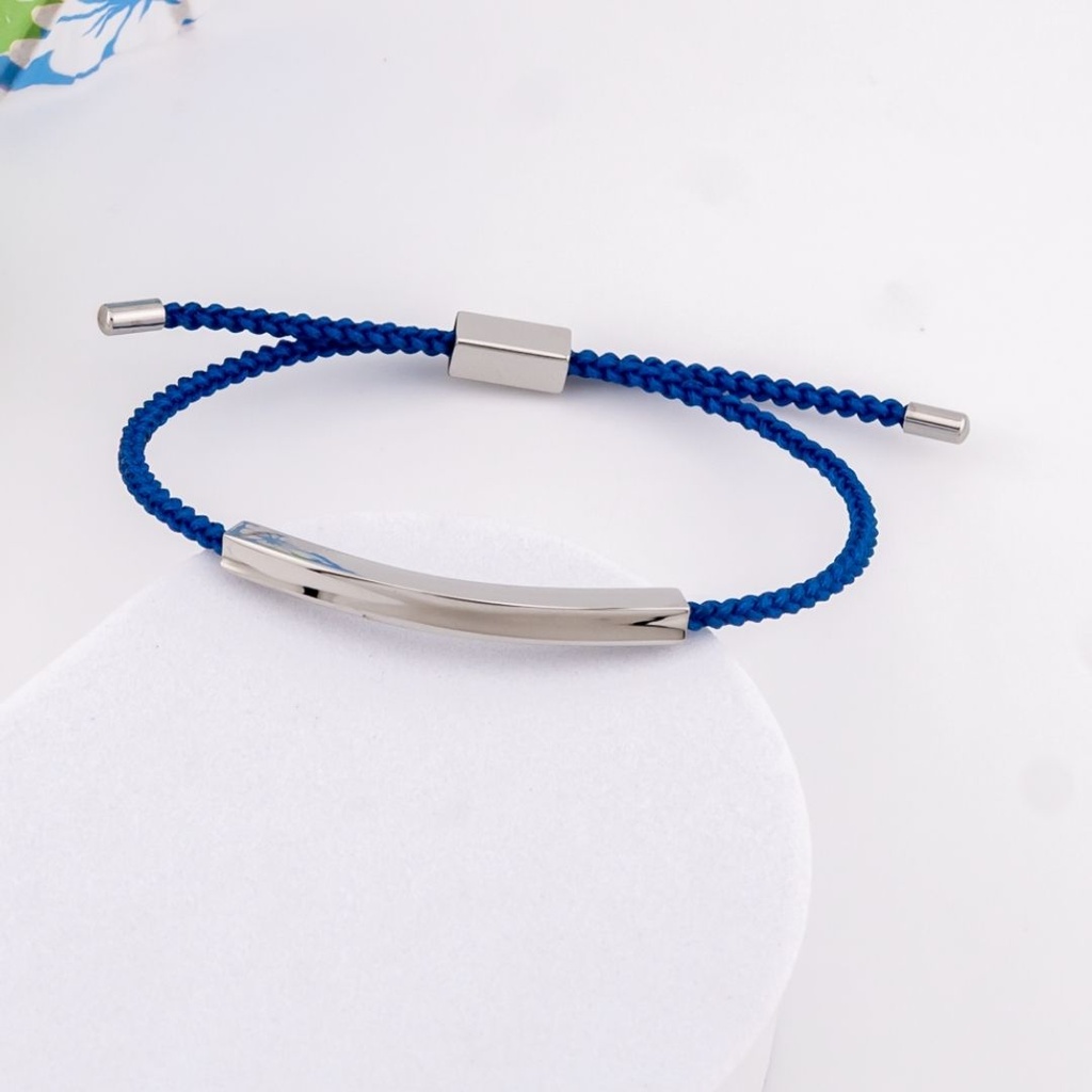 Pulsera para caballero de cuero y acero inoxidable 316L