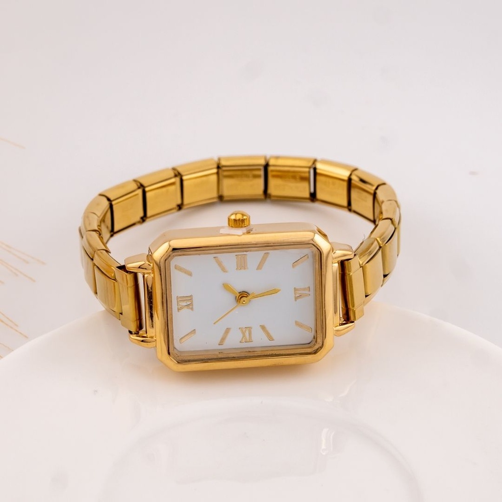 Reloj vintage estilo brazalete acero inoxidable