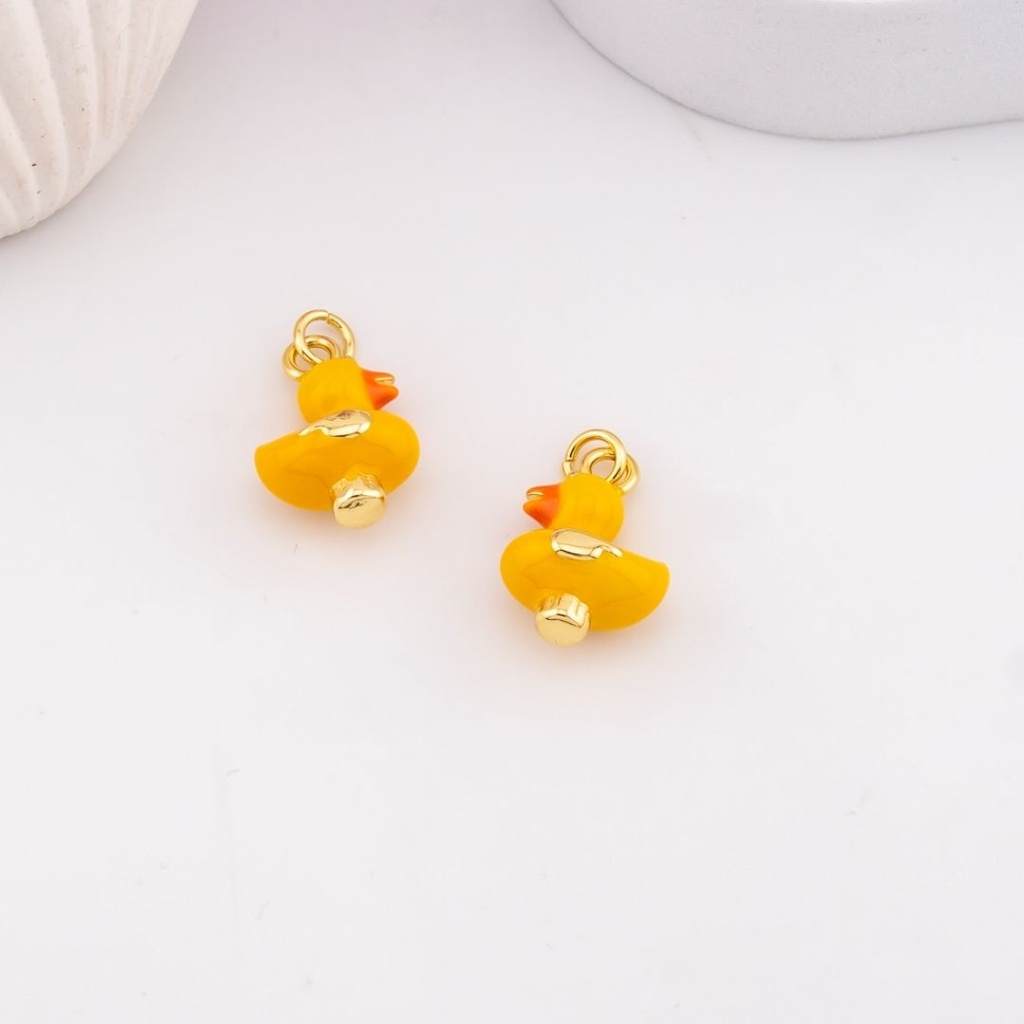 Dije de patito esmaltado baño 18k