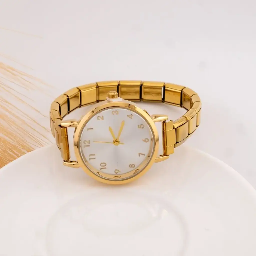 Reloj vintage estilo brazalete acero inoxidable