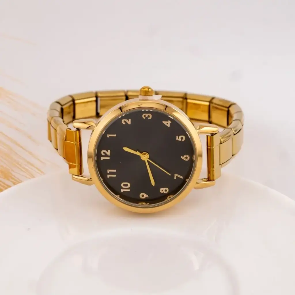 Reloj vintage redondo acero inoxidable     